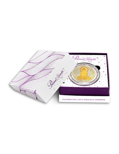 Precious Moments Color Mahavir BIS Hallmarked Silver Coin Of 20 Gram in 999 Purity / Fineness by ACPL