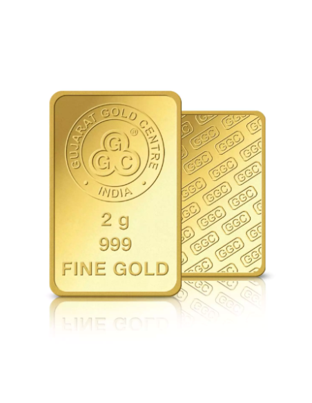 Buy Gujarat Gold Centre Gold Bar Of 2 Gram  Gold 24Kt in 999 Purity