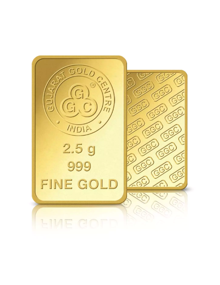 Buy Gujarat Gold Centre Gold Bar Of 2.5 Gram Gold  24Kt in 999 Purity