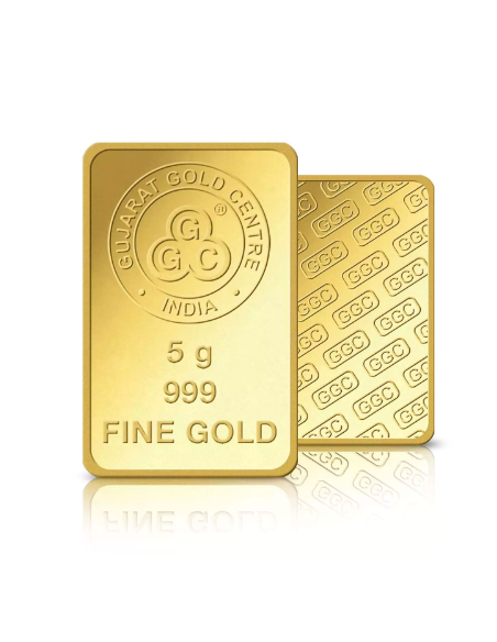 Buy Gujarat Gold Centre Gold Bar Of 5 Gram Gold  24Kt in 999 Purity