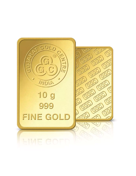 Buy Gujarat Gold Centre Gold Bar Of 10 Gram Gold  24Kt in 999 Purity