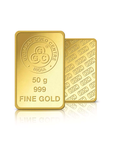Buy Gujarat Gold Centre Gold Bar Of 50 Gram 24Kt in 999 Purity