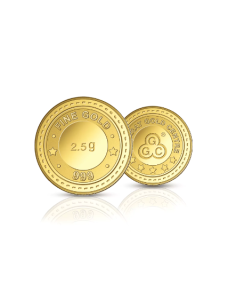 Gujarat Gold Centre buy Gold Coin Of 2.5 Gram  Gold 24Kt in 999 Purity