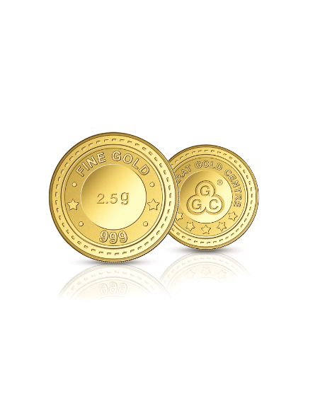 Gujarat Gold Centre buy Gold Coin Of 2.5 Gram  Gold 24Kt in 999 Purity