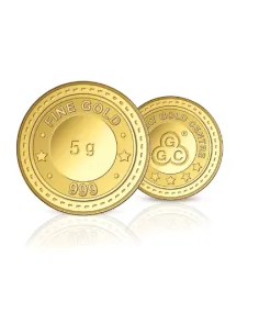 Gujarat Gold Centre buy Gold Coin Of 5 Gram Gold  24Kt in 999 Purity
