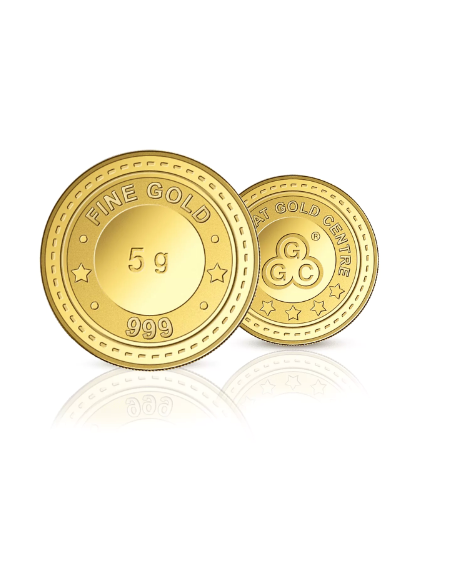Gujarat Gold Centre buy Gold Coin Of 5 Gram Gold  24Kt in 999 Purity