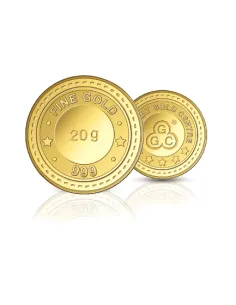 Gujarat Gold Centre buy Gold Coin Of 20 Gram  Gold 24Kt in 999 Purity