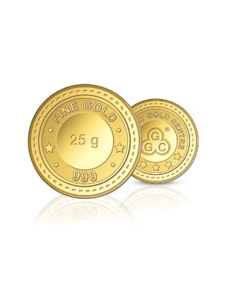 Gujarat Gold Centre buy Gold Coin Of 25 Gram Gold  24Kt in 999 Purity