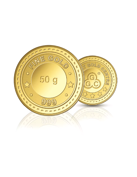 Gujarat Gold Centre buy Gold Coin Of 50 Gram Gold  24Kt in 999 Purity