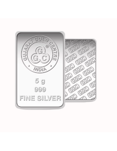 Buy Gujarat Gold Centre Silver Bar Of 5 Gram in 999 24Kt Purity
