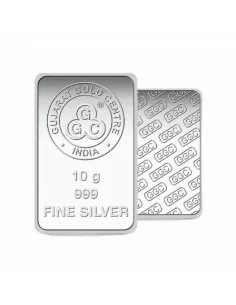 Buy Gujarat Gold Centre Silver Bar Of 10 Gram in 999 24Kt Purity