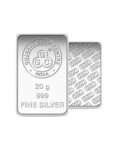 Buy Gujarat Gold Centre Silver Bar Of 20 Gram in 999 24Kt Purity