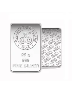 Buy Gujarat Gold Centre Silver Bar Of 25 Gram in 999 24Kt Purity
