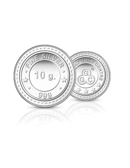 Buy Gujarat Gold Centre Silver Coin Of 10 Gram in 999 24Kt Purity