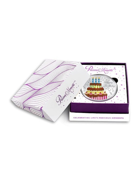 Precious Moments Color Happy Birthday BIS Hallmarked Silver Coin Of 50 Gram in 999 Purity / Fineness by ACPL
