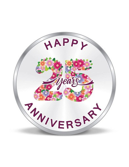 Precious Moments  Anniversary  Silver Coin Of 50 Gram in 999 Purity