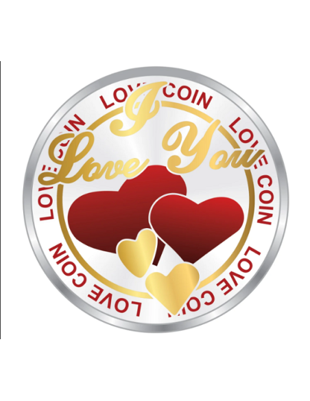 Precious Moments Color Valentine Day BIS Hallmarked Silver Coin Of 20 Gram in 999 Purity / Fineness By ACPL