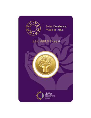 8 Gram Gold  Coin - MMTC-PAMP 24K (999.9 Purity) | Live Price Today |