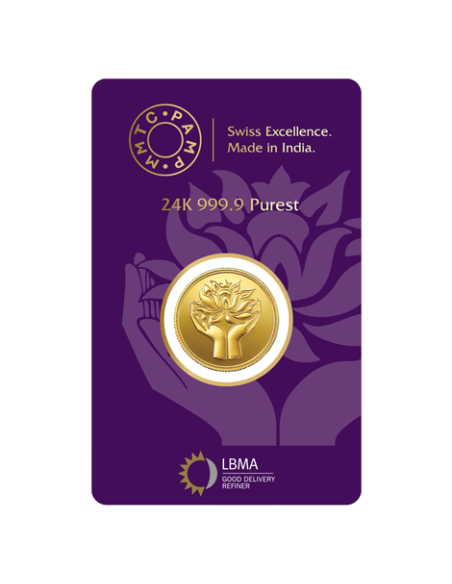8 Gram Gold  Coin - MMTC-PAMP 24K (999.9 Purity) | Live Price Today |