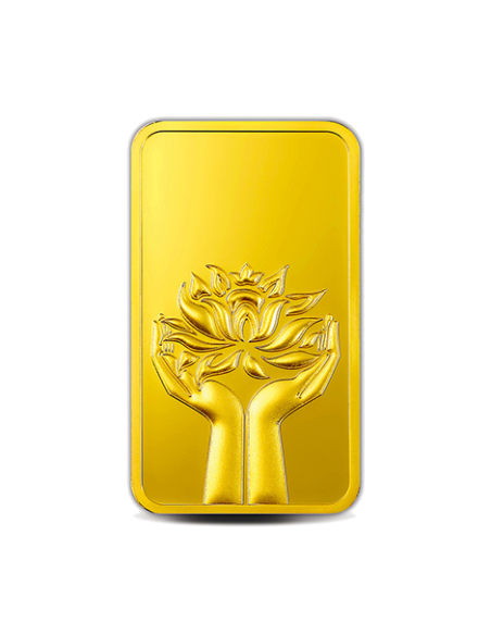 Buy MMTC PAMP Gold Lotus Bar of 1 Grams Gold 24 Karat I CoinBazaar