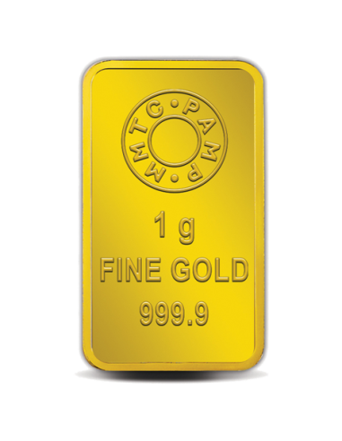 Buy MMTC PAMP Gold Lotus Bar of 1 Grams Gold 24 Karat I CoinBazaar