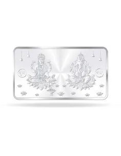 Precious Moments Lakshmi Ganesh BIS Hallmarked Silver Bar Of 10 Gram in 999 Purity / Fineness by ACPL