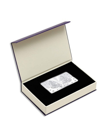 Precious Moments Lakshmi Ganesh BIS Hallmarked Silver Bar Of 50 Gram in 999 Purity / Fineness by ACPL
