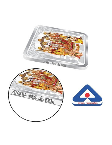 ACPL Color Ram Darbar BIS Hallmarked Silver Coin Of 10 Gram in 999 Purity / Fineness
