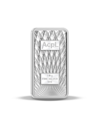 Precious Moments BIS Hallmarked Silver Bar Of 10 Gram in 999 Purity / Fineness by ACPL