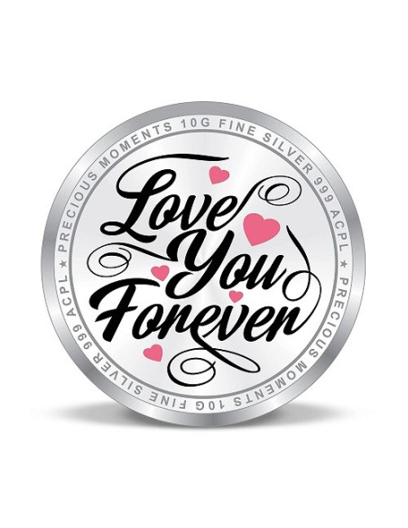 Precious Moments Colour Love BIS Hallmarked Silver Coin Of 10 Gram in 999 Purity / Fineness By ACPL