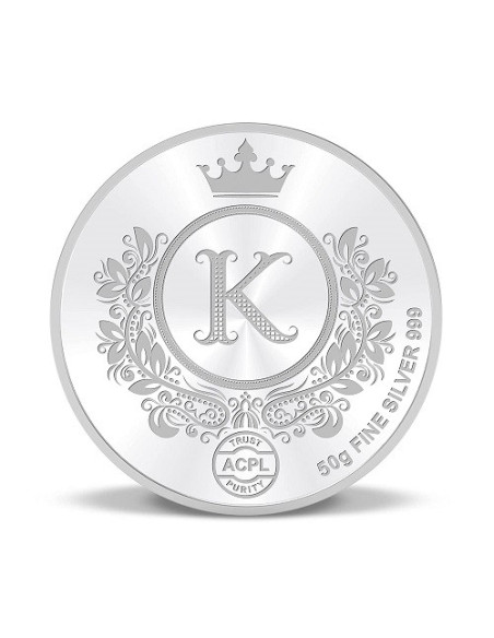 Precious Moments BIS Hallmarked King Silver Coin Of 50 Gram in 999 Purity / Fineness by ACPL