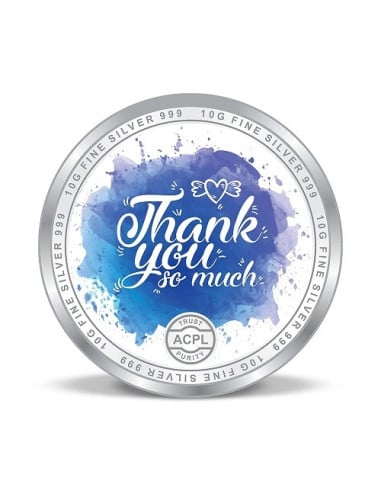 Precious Moments Personalised BIS Hallmarked Happy Parents Day Silver Coin Of 50 Gram in 999 Purity / Fineness By ACPL