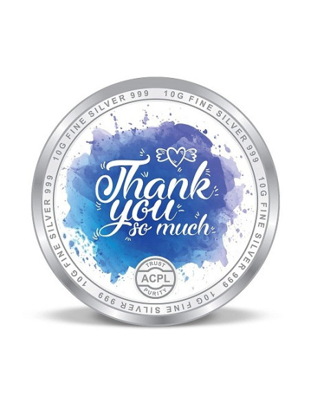Precious Moments Personalised BIS Hallmarked Happy Parents Day Silver Coin Of 50 Gram in 999 Purity / Fineness By ACPL