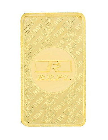 Buy BRPL Bangalore Refinery Gold Bar Of 100 Grams in 24Kt  999 Purity
