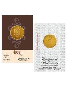 8 Gram Gold Coin - RSBL 24K (995 Purity)  | Live Price Today