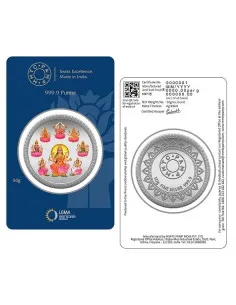 MMTC PAMP Ashtalakshmi Colored Silver Coin of 50 Gram in 999.9 Purity