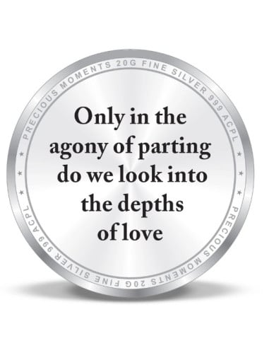 ACPL Personalised BIS Hallmarked  Gifting For Farewell Silver Coin Of 10 Gram in 999 Purity / Fineness