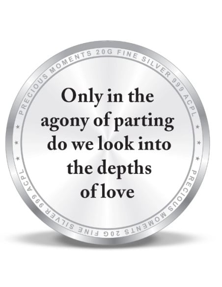 ACPL Personalised BIS Hallmarked  Gifting For Farewell Silver Coin Of 10 Gram in 999 Purity / Fineness