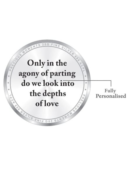 ACPL Personalised BIS Hallmarked  Gifting For Farewell Silver Coin Of 10 Gram in 999 Purity / Fineness
