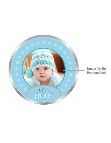 Precious Moments Personalised BIS Hallmarked New Born Baby Boy Silver
