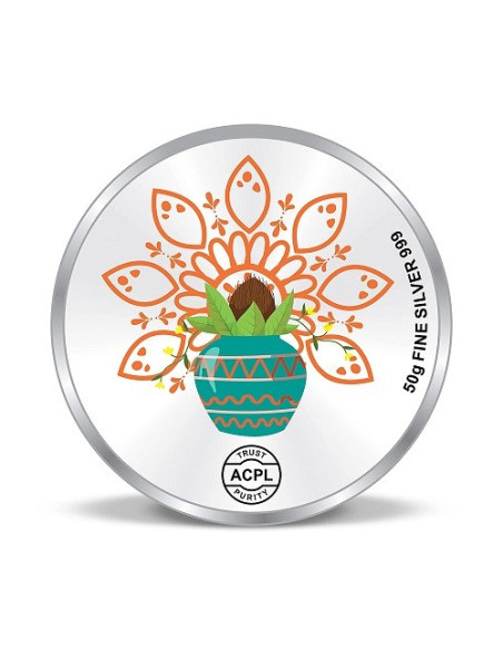 Precious Moments Personalised BIS Hallmarked Grah Pravesh Silver Coin