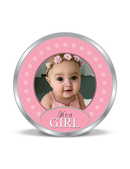 Precious Moments Personalised BIS Hallmarked New Born Baby Girl Silver