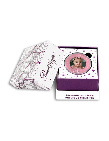 Precious Moments Personalised BIS Hallmarked New Born Baby Girl Silver