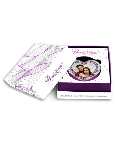 Precious Moments Personalised BIS Hallmarked Happy Married Silver Heart Shape Coin Of 20 Gram in 999 Purity by ACPL