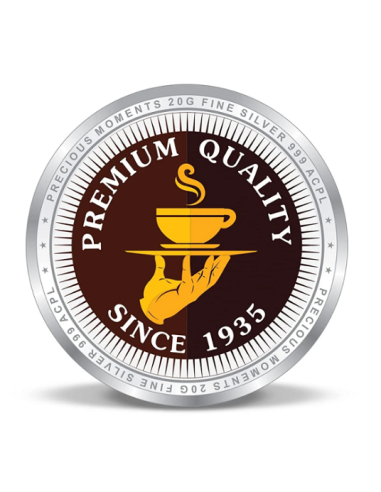 Precious Moments Personalised BIS Hallmarked Happy Diwali Silver Coin Of 10 Gram in 999 Purity / Fineness By ACPL