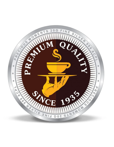 Precious Moments Personalised BIS Hallmarked Happy Diwali Silver Coin Of 10 Gram in 999 Purity / Fineness By ACPL