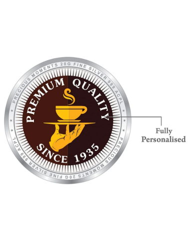 Precious Moments Personalised BIS Hallmarked Happy Diwali Silver Coin Of 10 Gram in 999 Purity / Fineness By ACPL