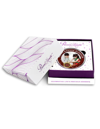 Precious Moments Personalised BIS Hallmarked Happy Raksha Bandhan Silver Coin Of 20 Gram in 999 Purity / Fineness By ACPL