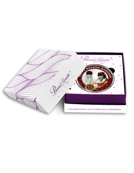 Precious Moments Personalised BIS Hallmarked Happy Raksha Bandhan Silver Coin Of 20 Gram in 999 Purity / Fineness By ACPL