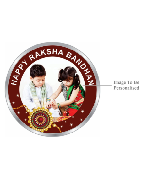 Precious Moments Personalised BIS Hallmarked Happy Raksha Bandhan Silv